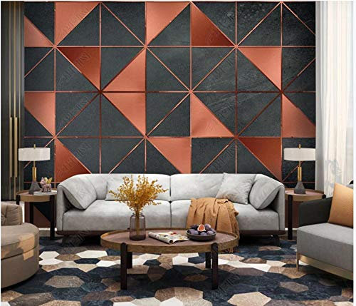 Wall Paper 3D Wallpapers Mural Red Black Geometric Art Pattern Photo Wallpaper Non-Woven Wall Mutals Giant Poster Decoration 150x105cm