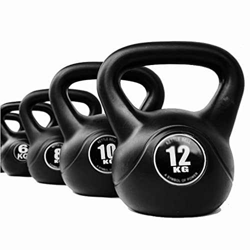 PIAOLING Massivguss-Kettlebell, Fitness-Haushaltsheime für Männer und Frauen 4/6/8 / 10kg / 12kg (Größe : 18kg)