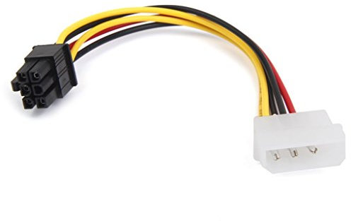 Un-marca 4-Pin Molex maschio a 6-Pin PCI- Express femmina cavo adattatore di alimentazione confortevole ed ecologico