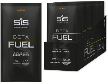 Science in Sport BETA Fuel 80 Energy Drink Pulver 15 x 82g Orange - Isotonisches Getränkepulver mit 80g Kohlenhydrate, Idealer Energielieferant für Ausdauersportler
