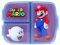 ILS I LOVE SHOPPING Porta Merenda Scuola con 3 scomparti Portamerenda in Plastica Bambini Pranzo Launch Box - BPA Free (Mario)