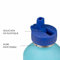 Gourde enfant Acier inoxydable DRAEGER PARIS - Facile à nettoyer - gourde réutilisable - Idéale pour parc, école - Contenance 300ml - 17 cm x 6,5 cm - Bleu - Message inscrit : Je Suis Un Champion