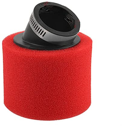 32mm 35mm 38mm 42mm 45mm 48 mm 48 mm Gomito in schiuma di schiuma filtro aria spugna Cleaner Cleaner Banco scooter Dirt Pit Bike Motorcycle Red Black K.a.y.o .B.s.e. (Color : Red 32-35W)