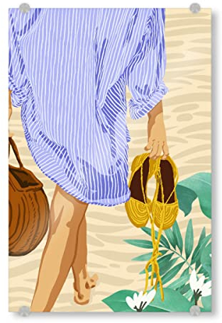 artboxONE Acrylglasbild 45x30 cm Menschen I Followed My Heart & it led me - Bild Woman Bohemian Boho