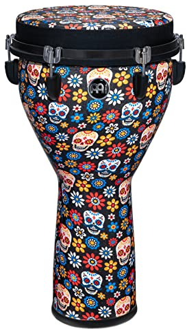 Meinl Percussion Jumbo Djembe, Mehrfarbig (JD12DA-DH) | mit mechanischem Stimmsystem, Höhe 24 Zoll, Durchmesser 12 Zoll, Kunststoff
