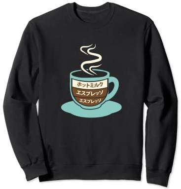 Tasse à café au lait chaud espresso japonais Sweatshirt