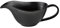 Luxshiny Porcelain Gravy Boat Sauce Pitcher: Steak Sauce Bowl Black Gravy Pourer Dish Salad Dressing Server Porcelain Boat for Salad Dressing, Broth, Custard, Cream Black 7 Oz