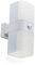 HUBER LED Wandlampe mit Bewegungsmelder 140° 20W, 3300lm I IP65 geschützte LED Außenleuchte mit Bewegungssensor I Wandleuchte innen, Tube, weiß