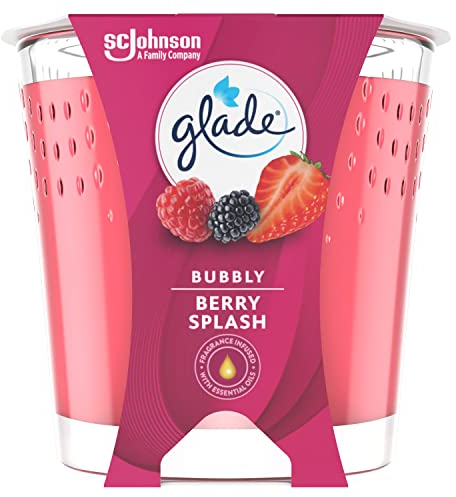 Glade Candle - Bubbly Berry Splash, Duftkerze, Pink, 338556
