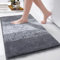 Enyhom Badteppich Badematte rutschfeste 45 x 65 cm, Weiche Waschbar Badezimmerteppich Extra Flauschig Badvorleger Wasserabsorbierend Duschmatten für Dusche Badewanne Toilette，Grau