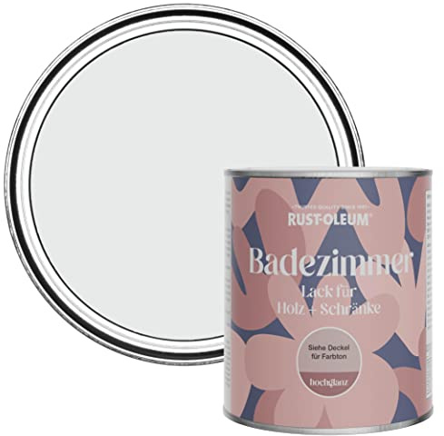 Rust-Oleum Grey Moisture Resistant Bathroom Wood and Cabinet Paint in Gloss Finish - Monaco Mist 750ml