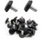 Litoexpe Lot de 24 pieds de nivellement à vis en acier inoxydable de 0,6 cm à 18 pour meubles de terrasse réglables pour pieds de table et de chaise