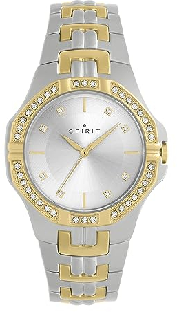 Spirit Halloween Damen Analog Quarz Uhr mit Edelstahl Armband SP4015