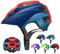 RaMokey Fahrradhelm Kinder, Fahrradhelm mit Licht für Kinder Leichter Kinderhelm mit Verstellbares Zifferblatt für Mädchen und Jungs 48-56CM (ab 5-13Jahre) (Blue)