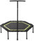Sechseckiges Trampolin, 40''Fitness Mini Trampolin für Erwachsene, Kleine Übung Trampolin mit verstellbarem Griff Bar, Faltbarer Rebounder mit Silent Boungees Cord, für drinnen/Outdoor