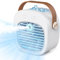 Aire acondicionado portátil de 5200 mAh, recargable, enfriador de aire personal de 5 a 10 horas, ventilador de escritorio silencioso, mini ventilador de aire acondicionado para el hogar, dormitorio,