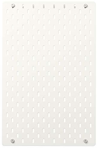 SKÅDIS Panneau perforé, 36 x 56 cm, blanc