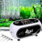 AQQA Aquarium Air Pump, 12L/min Powerful Rechargeable Aquarium Oxygen Pump, 7200mAh Battery Powered 4 Outlets Fish Tank Air Pump for Power Outage and Outdoor Fishing, 10W