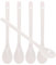 Healvian 5 Stück Keramiklöffel Lang Porzellan Löffel Eierlöffel Porzellan Kaffeelöffel Keramiklöffel Mokkalöffel Teelöffel Lange Griff Rührlöffel Suppenlöffel Dessertlöffel Long Handle Coffee Scoop