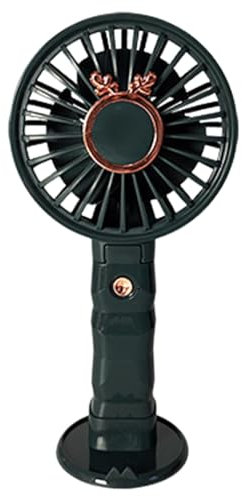 Vriusi Ventilatore portatile pieghevole, ventilatore ricaricabile con 3 modalità regolabili, ventilatore di raffreddamento ricaricabile e portatile, ventilatore elettrico