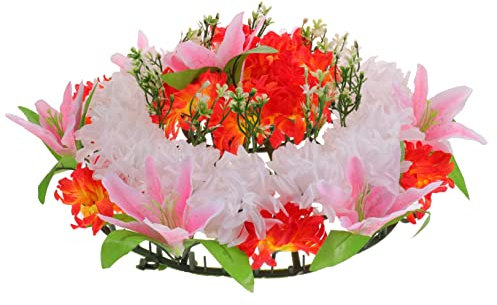 PRETYZOOM Di Fiori Per Tomba Funebre Finta Artificiale Aspetto Realistico Adatta Per Attività Di Lutto