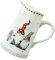 AUTSUPPL Théières de Noël de Noël Potcher Grande carafe à eau en céramique Poignée scellée Anti-fuite finition