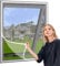 Zanzariera per lucernari,80x130cm, zanzariera per finestra, autoadesiva, senza fori (protezione per la luce della privacy)