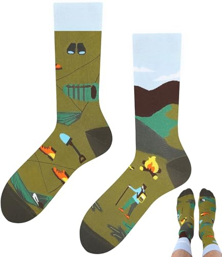 TODO Colours Chaussettes amusantes à motif, multicolores, colorées, loufoques pour exprimer la joie de vivre, 35-38