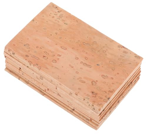 Saxophonhals Korken Ersatzkorkplatte 60x40mm 10 Stück Holz | Ersetzen Alter oder Beschädigter Halskorken, Komprimierbar und Dekomprimierbar, C202 Modell, Passende Wahl