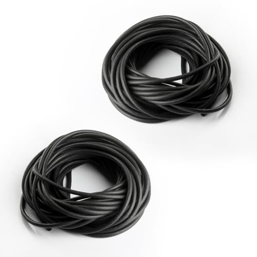 2 Pièces Joint Torique Caoutchouc EPDM, 10 Mètres x 4 mm Fond de Joints Toriques Cordon d'étanchéité de Joint, Cordon Rond en EPDM Mousse pour Portes, Fenêtres, Murs
