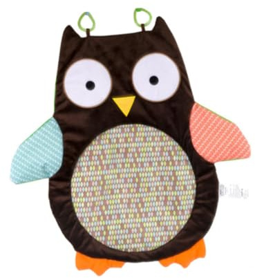 Eulen Krabbelmatte für Babys, Bodematte aus Polyester, 1 Stück | Krabbelmatte für Kinder, Rutschfest und Angenehm, für Wohnzimmer und Schlafzimmer Zufällige Farbe
