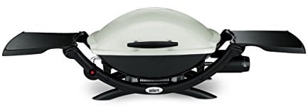 WEBER Barbecue a gaz Q 2000 - Fonte d'acier émaillée - Titanium