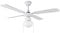 Orbegozo CL 04105 B - Ventilador de techo con luz, 50 W de potencia, diámetro de 105 cm, 4 palas reversibles y 3 velocidades, blanco