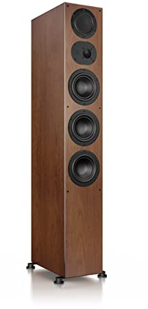Nubert nuLine 284 | Nussbaum Standlautsprecher | 1 Stück Standbox | Lautsprecher für Musikgenuss | Heimkino & HiFi Qualität auf hohem Niveau | Passive Standbox mit 3 Wege Technik Made in Germany