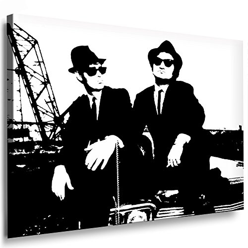 Boikal / Leinwand Bild Blues Brothers Film 1980 Leinwanddruck, Kunstdruck fm12 Wandbild 100 x 70 cm