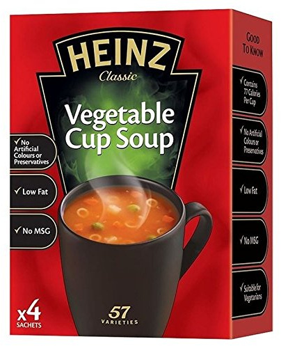 Heinz Gemüse Tasse Suppe 4 X 19G - Packung mit 6