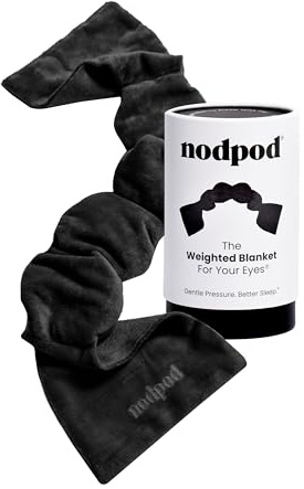 Nodpod Gentle Pressure Sleep Mask | Patented Light Blocking Design for Sleeping, Traveling & Relaxation - Black Onyx