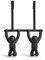 Umbra 1004260-040 Buddy Türgarderobe mit Doppelhaken, Plastik, schwarz, 21,59 x 6,35 x 31,75 cm