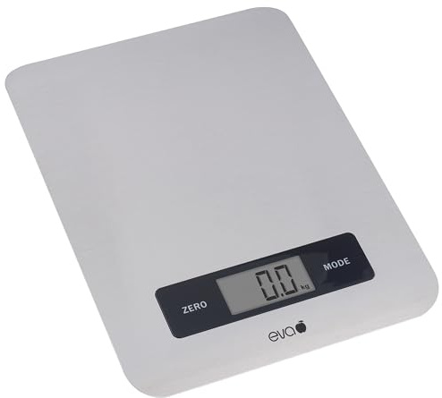 Bilancia da cucina - Acciaio inox - Capacità 5 kg con precisione 1g