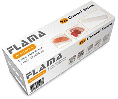 Flama 19051FL Rollo para envasadora al vacío accesorios y suministros de sellador al vacío (300 mm, 6000 mm)
