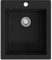 vidaXL Évier de Cuisine Granite Noir Lave-main Lavabo Évier à Encastrer