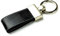 DELMON VARONE - Personalisierbarer Schlüsselanhänger Premium Leder schwarz - Schlüsselband mit Gravur, Name o. Initialen - Personalisierte Geschenke für Männer & Frauen zu Weihnachten & Geburtstag