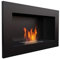 Teporus Camino Murale a Bioetanolo ad Incasso - FireWall, Bruciatore a Serranda Regolabile, Ecologico, 2.0 kW, Nero