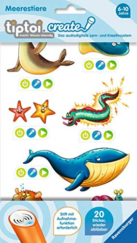Ravensburger tiptoi 00909 Stickerbögen, Mehrfarbig