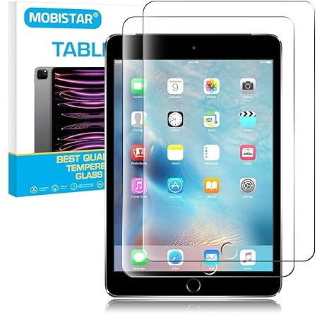 [2 Stück] Displayschutzfolie aus gehärtetem Glas für Apple iPad Air/Air 2 9,7 Zoll 2017/2018