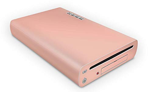 Skins4u Aufkleber Konsolen Skins für Nintendo Wii U inklusive Wii U Tablet Controller Aufkleber Wrapping Schutzfolie WiiU Set Solid-State-Peach