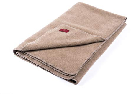 Ritter Decken Kaschmirdecke Kaschifeng 150 x 200 cm grau (ungefärbt) 100% Kaschmir (Natur). Wolldecke Made in Germany. Geeignet als hochwertige Wohndecke, Kuscheldecke und Sofadecke.