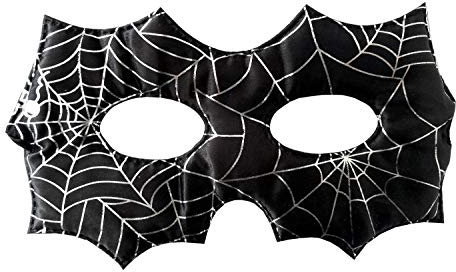 Schwarze Spinnenmaske Spinnennetz Kostüm Halloween Hexe Mann Spinne Verkleidung Accessoires Scherz Horror