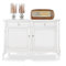 Mar.c.a. Design - Sideboard für Wohnzimmer, weißes Pappelholz, elegant, Sideboard, Wohnzimmerschrank Made in Italy - 2 Schiebetüren und 2 Schubladen