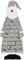 Hilai Feutre Arbre de Noël, 3.7ft Arbre de Noël DIY Calendrier de lAvent Tissu Arbre de Noël de Bricolage Arbre de Noël en Feutre avec 24 Ornements Détachables Nouvel an Partie pour Enfants Gris